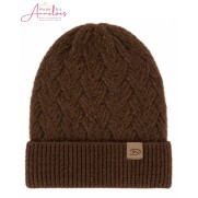 Muts gebreid - Camel Muts gebreid - Camel